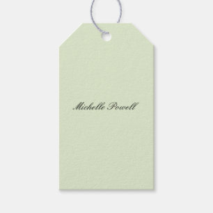 Light Pastel Colour Trendy Script Modern Gift Tags
