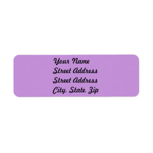 Light Pastel Lavender Return Address Sticker