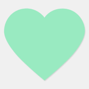 Light Pastel Mint Green Heart Sticker