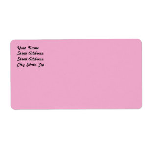 Light Pastel Pink Shipping Label