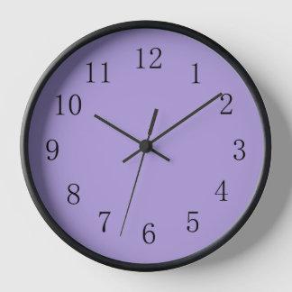Light Pastel Purple Kitchen Wall Clock
