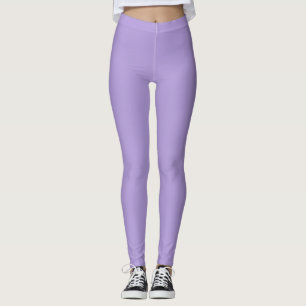 Light Pastel Purple Solid Color Leggings