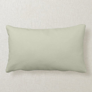 Light Pastel Sage Green Solid Colour Background Lumbar Pillow