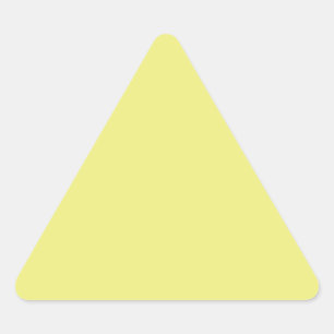 Light Pastel Yellow Triangle Sticker