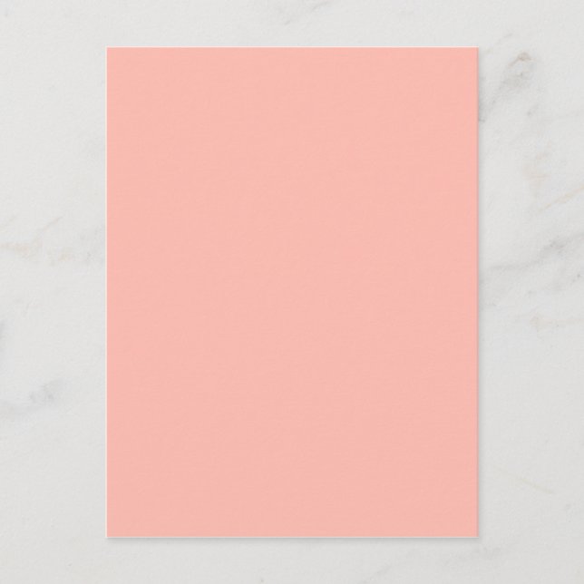 Light Peach Colour Only Nothing But Colour Designs Postcard (Front)
