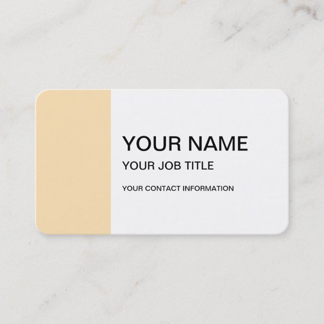Light Peach High End Coloured Business Card (Front)