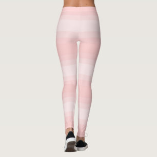 Light Peach Stripes Cute Stylish Template Best Leggings