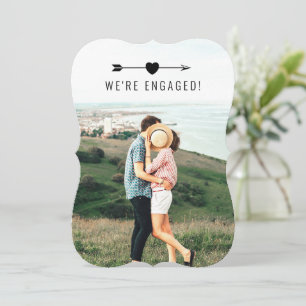 Light Photo   Engagement Announcement   Card