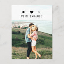 Light Photo | Engagement Announcement | Postcard