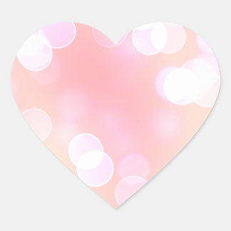 Light Pink Aesthetic Bokeh Pattern Heart Sticker
