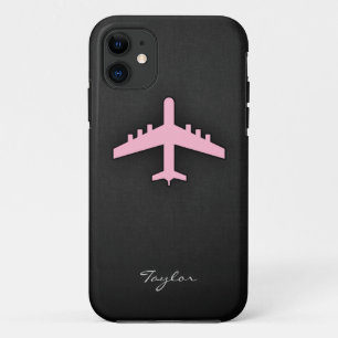 Light Pink Airplane iPhone 11 Case