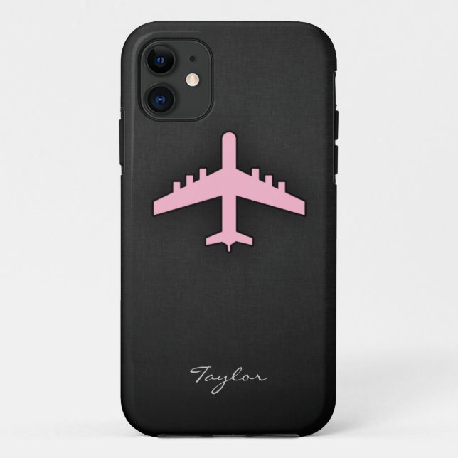 Light Pink Airplane Case-Mate iPhone Case (Back)