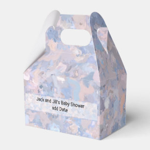 Light Pink and Blue Popcorn 4647 Favor Box