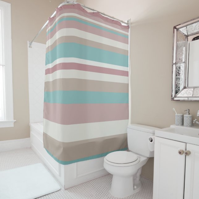 Light Pink and Blue Stripes (In Situ)