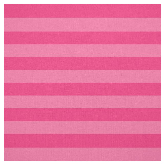 Light Pink and Hot Pink Stripes  Fabric (Swatch)