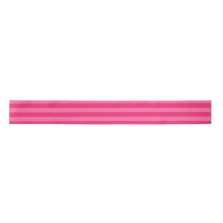 Light Pink and Hot Pink Stripes  Satin Ribbon