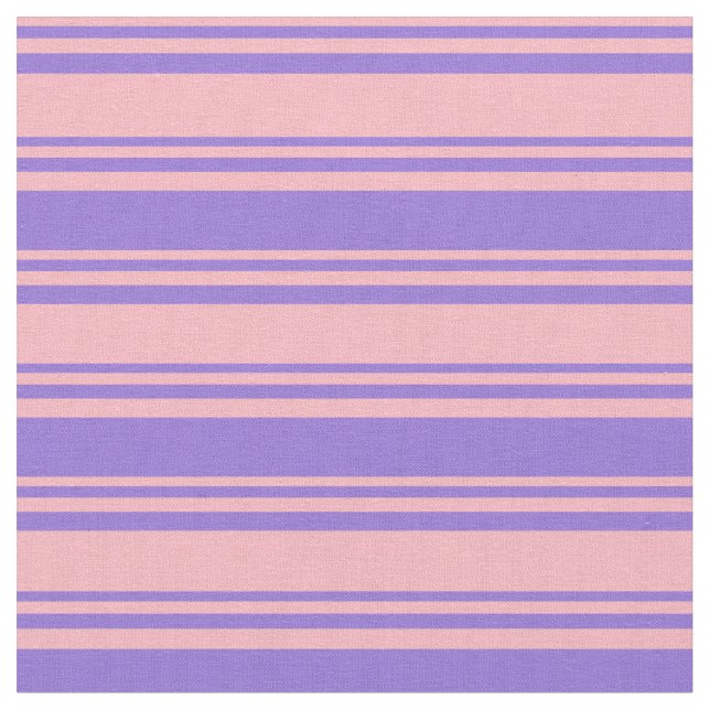 Light Pink and Purple Coloured Lined Pattern Fabric (Close Up)
