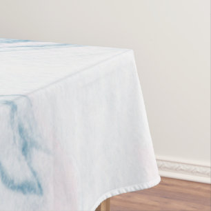 Light Pink And White Marble Tablecloth