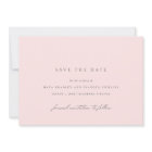 Light Pink Blush | Elegant Simple Wedding