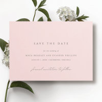Light Pink Blush | Elegant Simple Wedding
