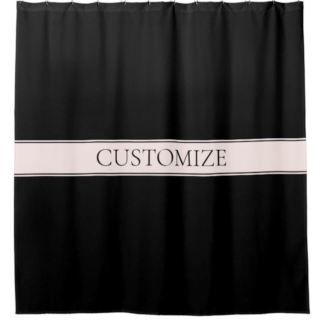 Light Pink Blush Stripe & Elegant Editable Text (Front)