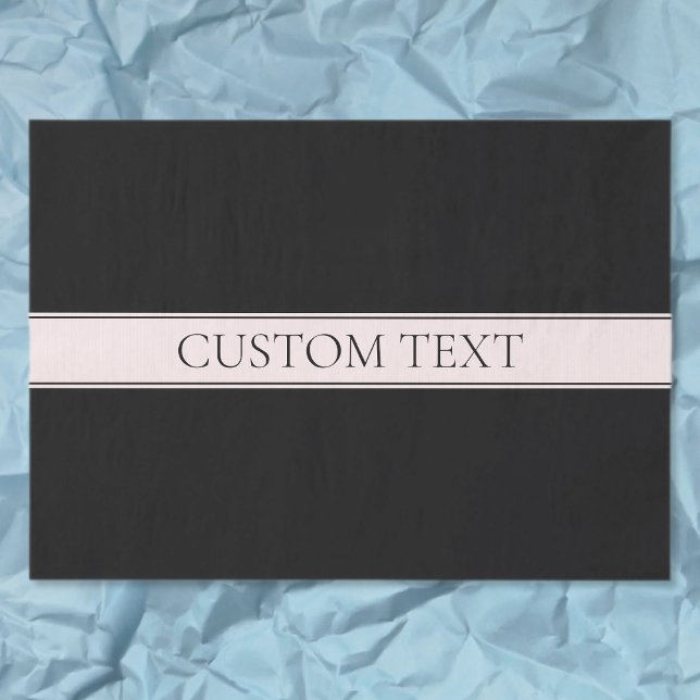 Light Pink Blush Stripe & Elegant Editable Text Tissue Paper (Creator Uploaded)