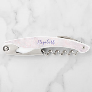 Light Pink Bokeh Pattern Corkscrew Bottle Opener