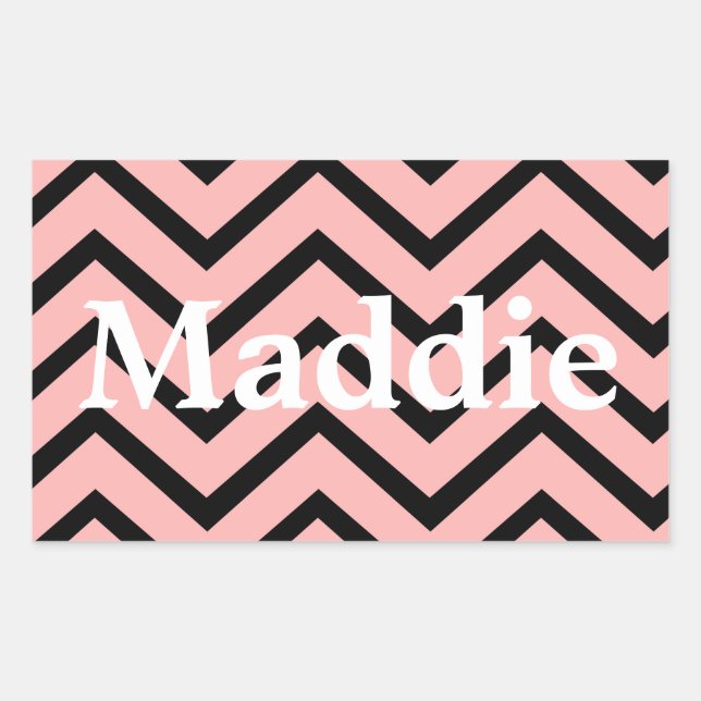 Light Pink Chevron Lines Sticker (Front)