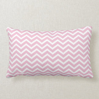 Light Pink Chevron Lumbar Pillow