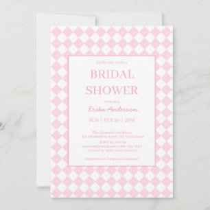 Light pink Classic design Bridal Shower Invitation