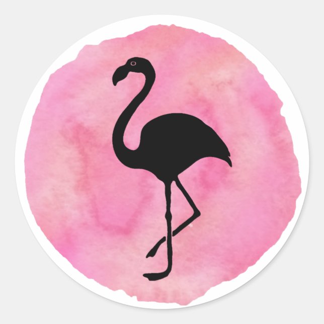 Light Pink Classic Round Sticker (Front)