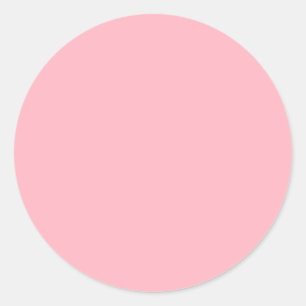 Light Pink Classic Round Sticker