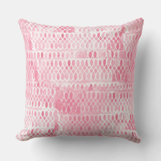 Light Pink Contemporary Lace Pattern Throw Pillow