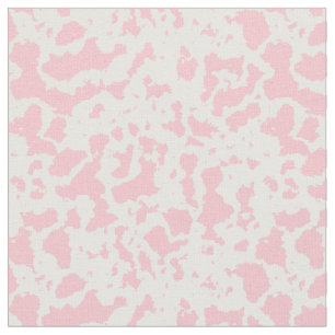 Light Pink Cow Print Fabric