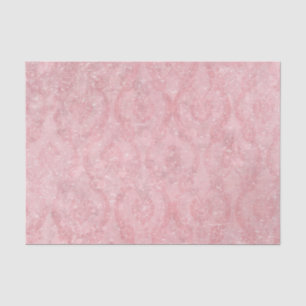 Light Pink Damask Tissue Paper