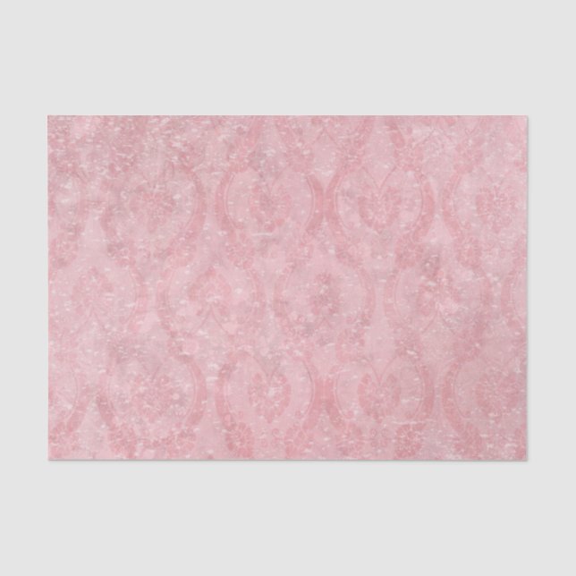 Light Pink Damask Tissue Paper (Front)