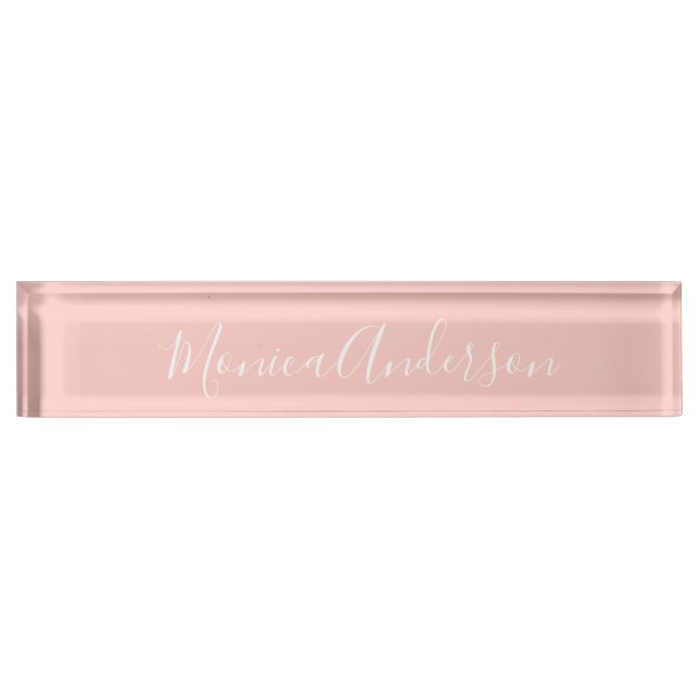 Light Pink Elegant Nameplate (Front)