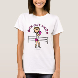 Light Pink Female Boxing T-Shirt