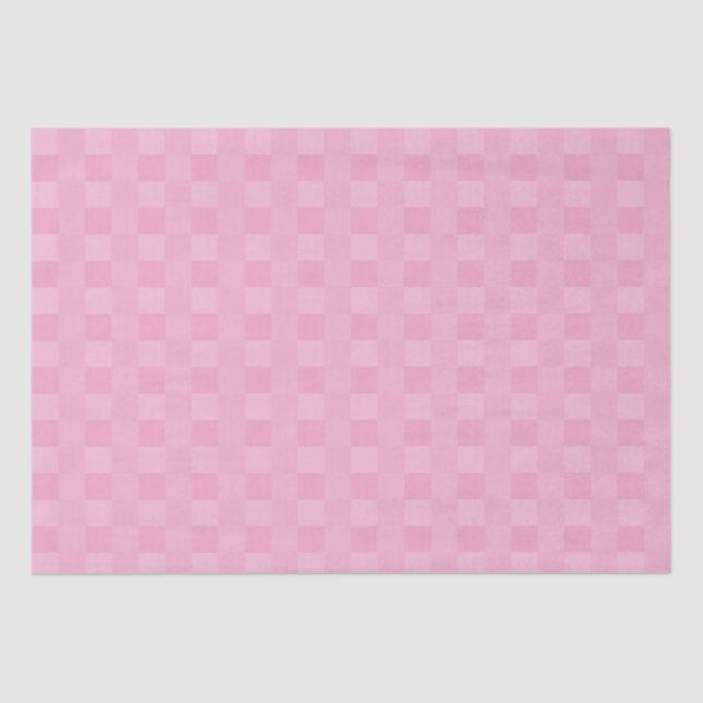 Light Pink Geometric Squares Simply Modern Elegant Tissue Paper (Front)