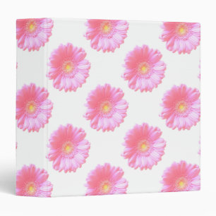 Light pink gerbera daisy binder