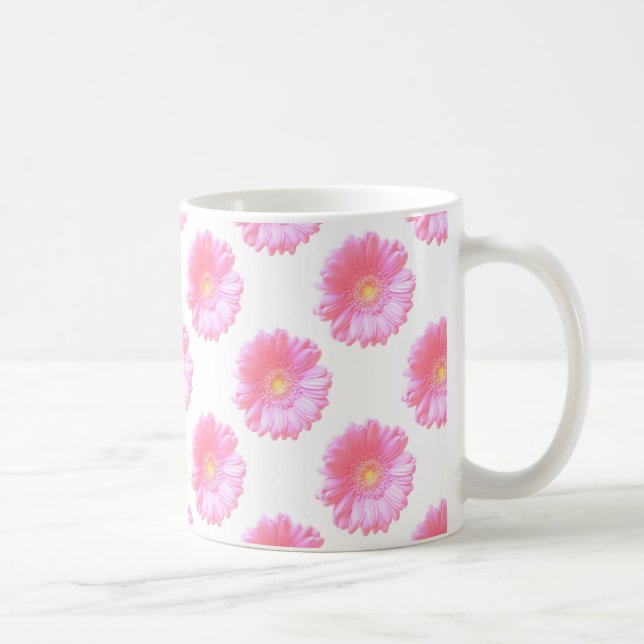 Light pink gerbera daisy coffee mug (Right)