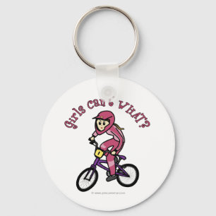 Light Pink Girls BMX Keychain