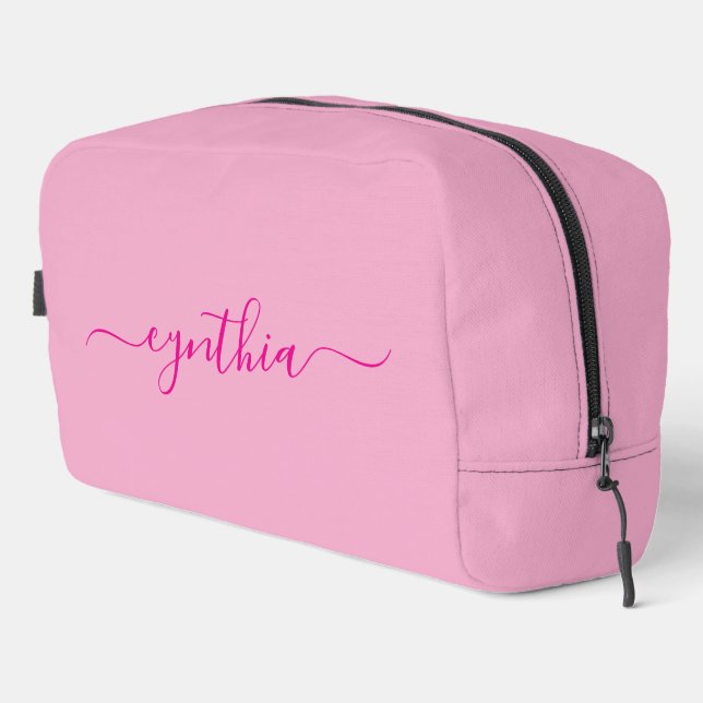 Light Pink Girly Signature Dopp Kit (Right Corner)