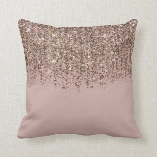 Light Pink Glitter Colourful Decorative Sequin Thr Throw Pillow