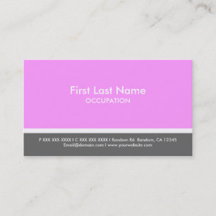 Light pink grey stripe custom business cards