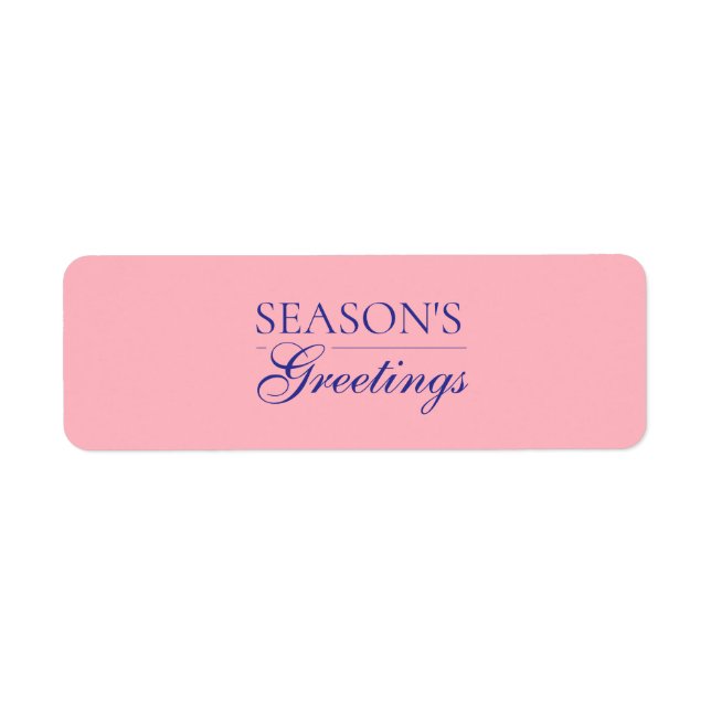 Light Pink Happy New Year Merry Christmas Holiday (Front)