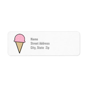 Light Pink Ice Cream Cone