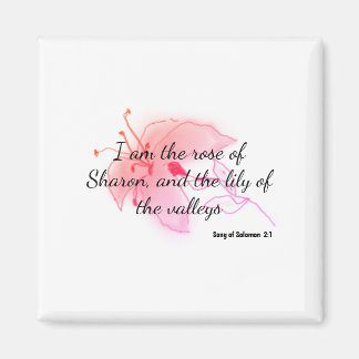 light pink lily magnet