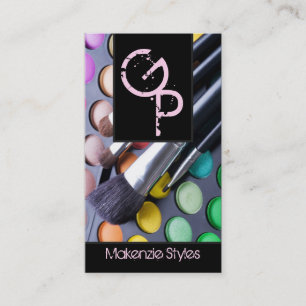 Light Pink Make Up Artist Palette Business Card
