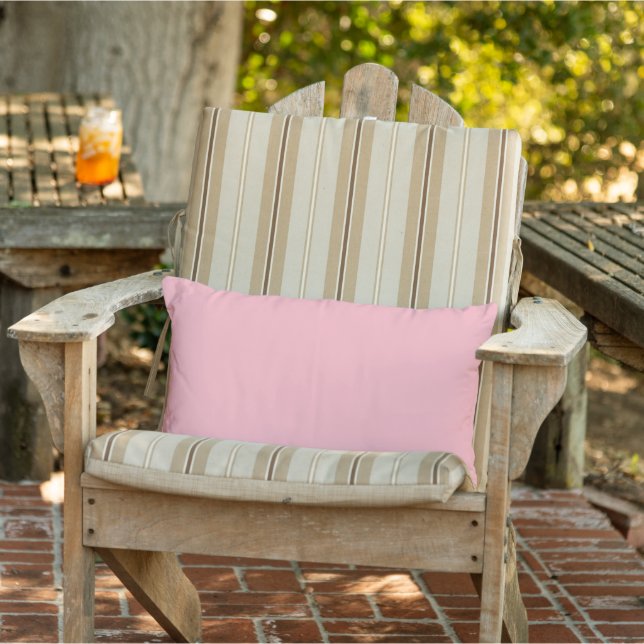 Light Pink Outdoor Lumbar Pillow (Chair)